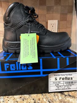 NEW S Fellas Waterproof Composite Toe Work Boots – Women’s 8 / Men’s 6 – Brand New