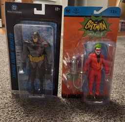 Batman: White Knight and Masked Joker McFarlane Toys figures, NEW!