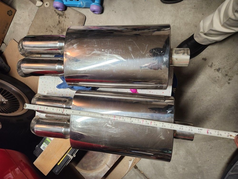 2 Chrome MUFFLERS