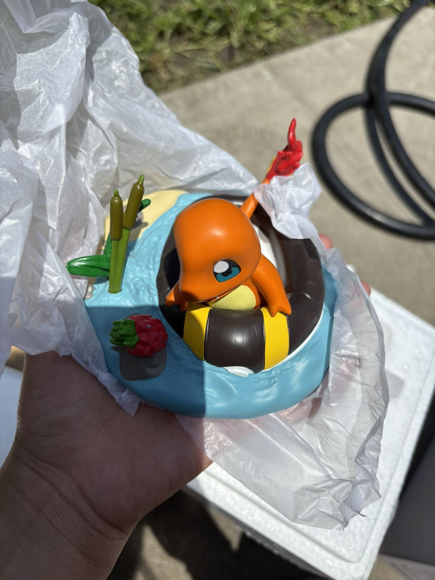 Charmander Floating On A Ultra Ball Figure Pokemon