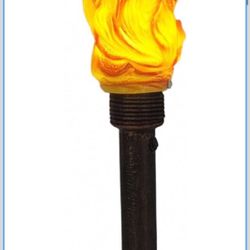 Handheld Torch Prop LED Light,17.72inch Long,Realistic Flame Torch