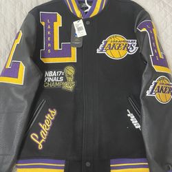 Mash Up Capsule LA Lakers Black Varsity Jacket