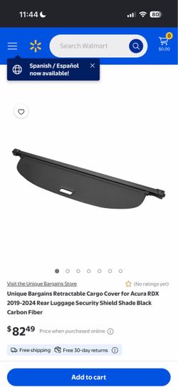 Retractable Cargo Cover for Acura RDX 2019-2024