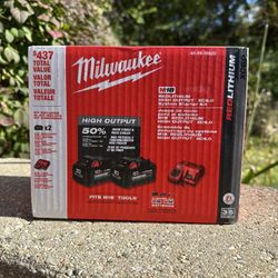 Milwaukee Electric - M18 REDLITHIUM HIGH Output XC6.0 Battery 2-Pack starter kit