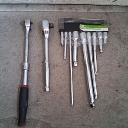 Yes, Items Are Available Pittsburgh Ratchets+Extensions "Package Deal Only"