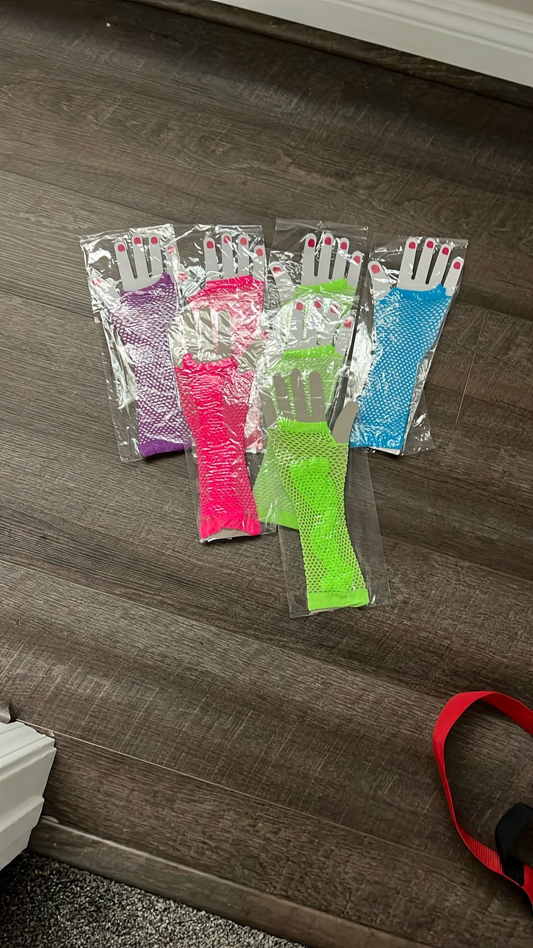 Neon Mesh Gloves