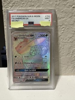 2017 POKEMON SUN & MOON FA/UMBREON GX SECRET
