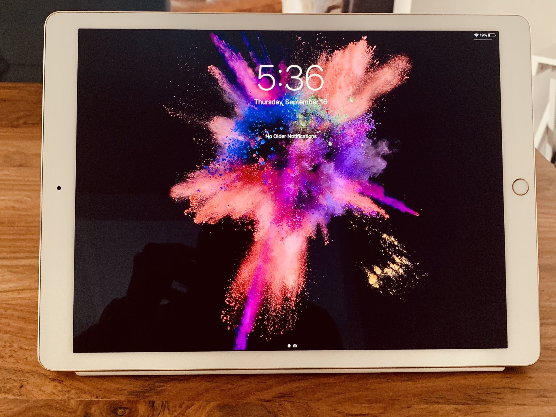 iPad Pro 12.9inch First Generation, Gold With White Case