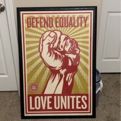 Shepard Fairey Love Unites Print