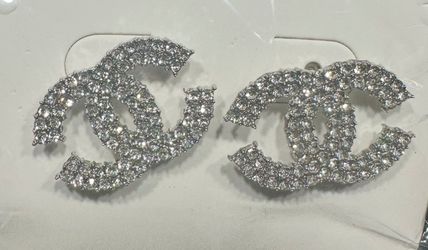 Silver CC Earrings 