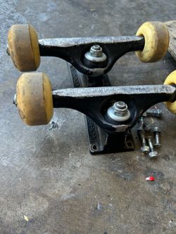 Skateboard trucks wheels, and bearings