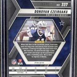 2025 Panini Mosaic Donovan Ezeiruaku Cherry Blossom Prizm RC /20