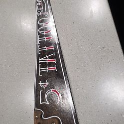 Hand painted vintage handsaw