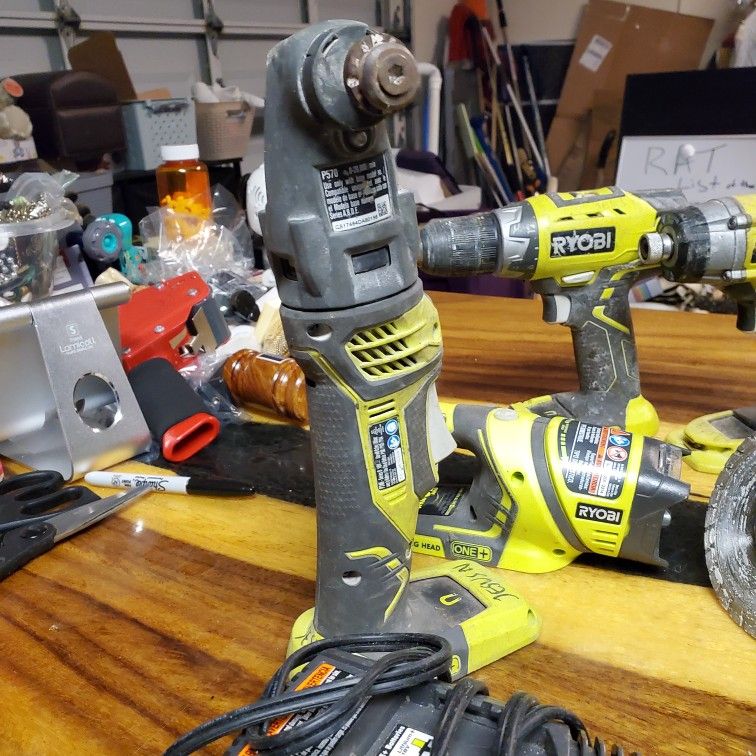 Ryobi Tool Set Drills Light Chargers Big Battery Impact Everything