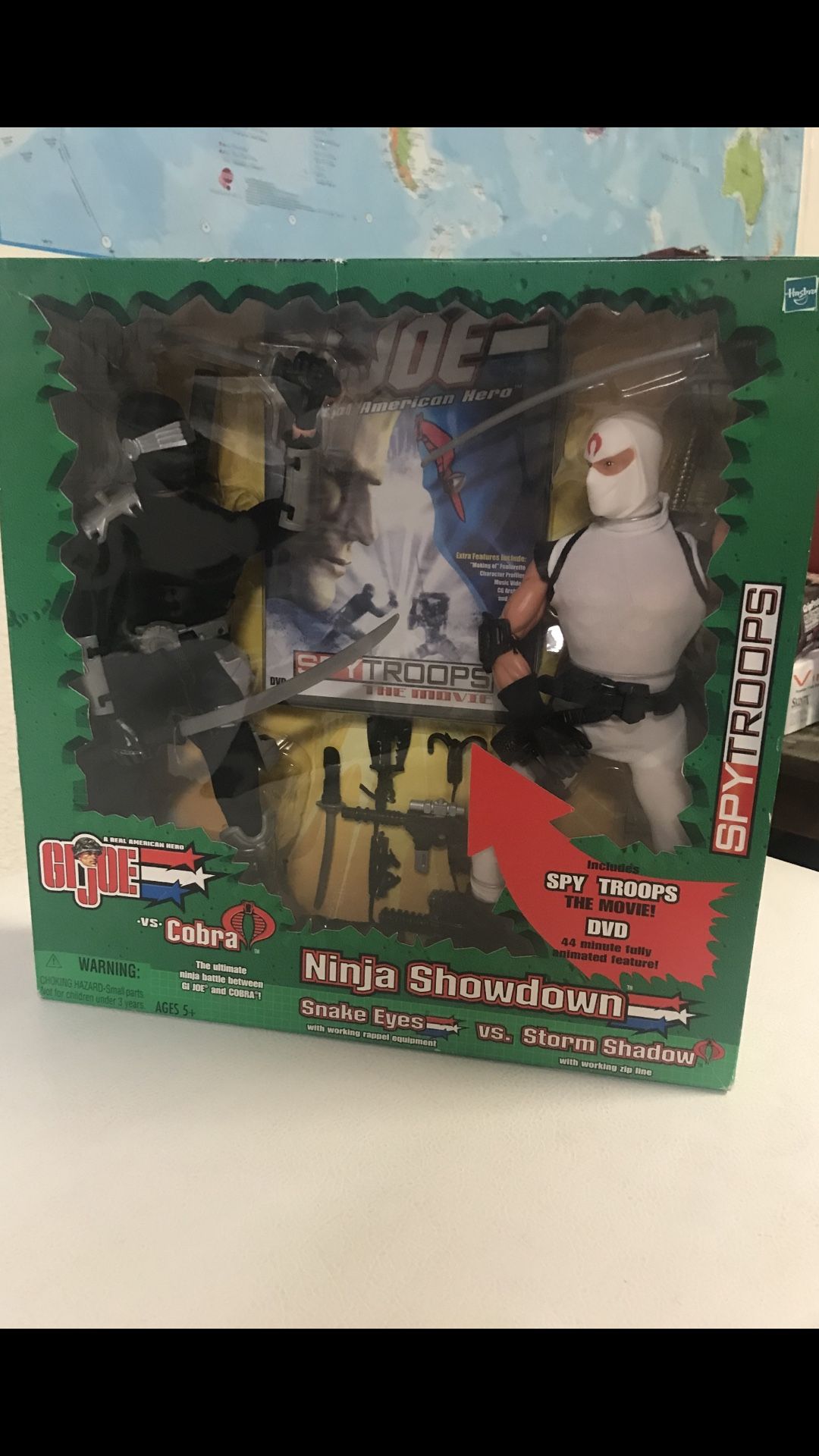 GIJoe Full Size With DVD Movie UNOPENED  Snake Eyes Storm shadow 