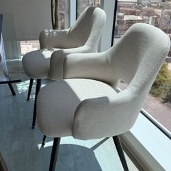 Set of 4 Upholstered Dining Chairs
