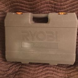 A RYOBI EMPTY HARD PLASTIC CASE 14.4 VOLT FOR DRILL CHARGER BATTERY AND FLASHLIGHT $15.00