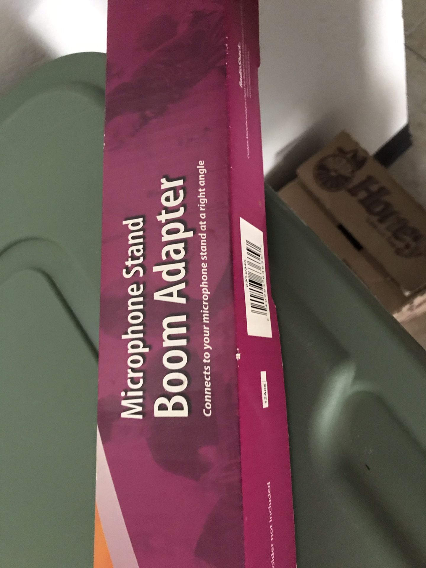 Microphone stand boom adapter