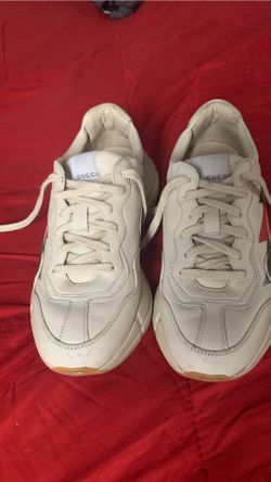 Gucci rhython leather sneakers size 7 us