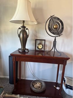 Solid Wood Console Table / Entryway Table with Lower Shelf
