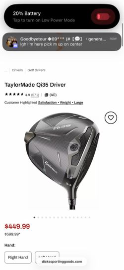 Qi 35 driver with new STIFF SHAFT