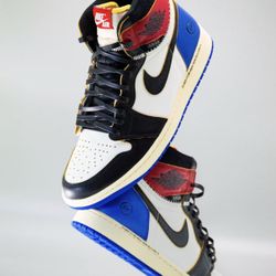 Jordan 1 Retro High OG Union X Fragment Varsity Red Sport Royal Sizes 8/9/10.5