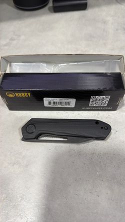 Kubey KU321X Folding Pocket Knife Black G10