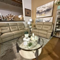  Leather Double Reclining Sofa 