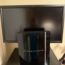 PlayStation 3 Phat (CechK01) With Free 27 Inch Monitor (really Looking To Trade For Games!)