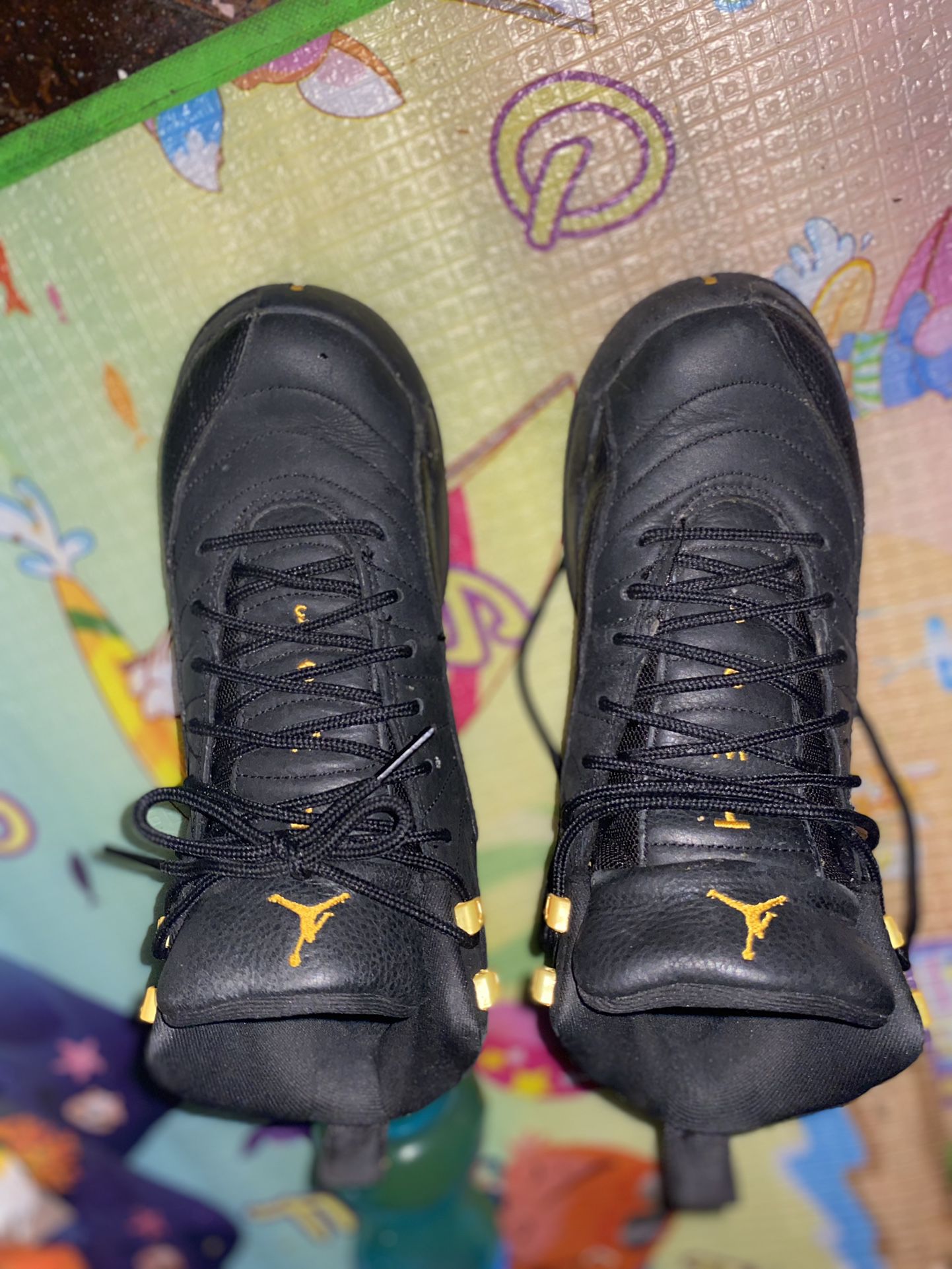 Black And Gold Jordan 12s