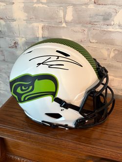 Russell Wilson Signed Seahawks Lunar Eclipse Speed Authentic Helmet Beckett