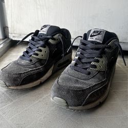Nike Air Max 90 Leather Anthracite Black Grey Men’s Size 10