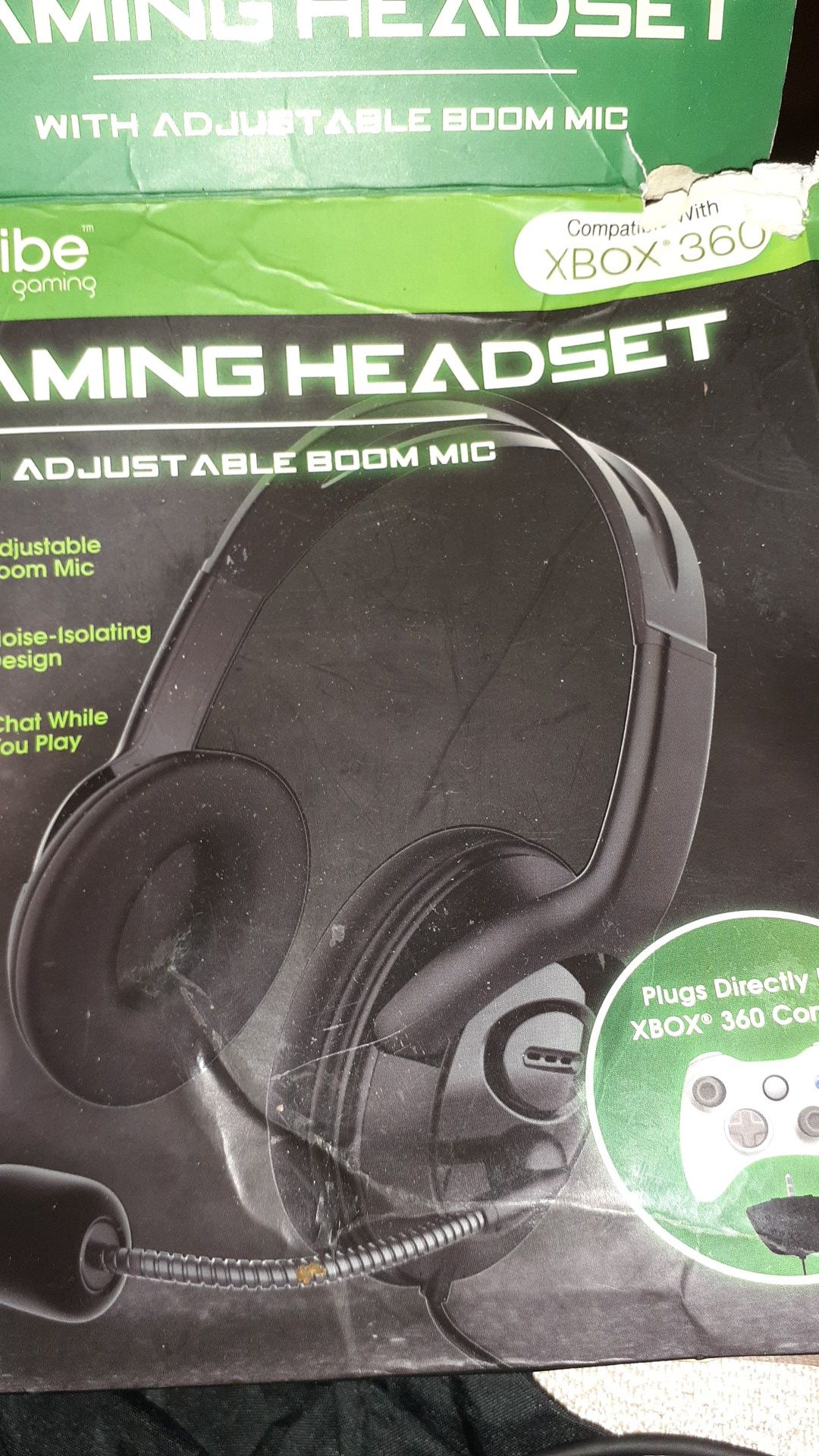 Xbox 360 headset and mic