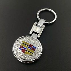 Brand New Cadillac Car Keychain Keyring Emblem Logo Crystal Metal Accessories Gift