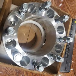 ECCPP 2Pcs 3" 8x6.5 9/16" 125 MM Wheel Spacers For 2011 Ram 2500(8x6.5" W/ 9/16"x18 THREAD PITCH)
