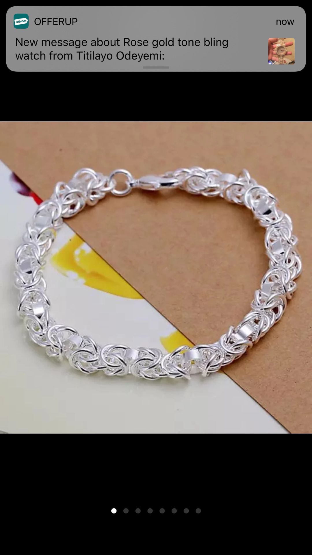 Sterling silver plated bracelet women’s jewelry
