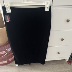 Velvet Black Skirt 