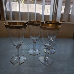 Vintage Wine Glasses (4)