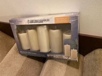 5 LED Wax candles