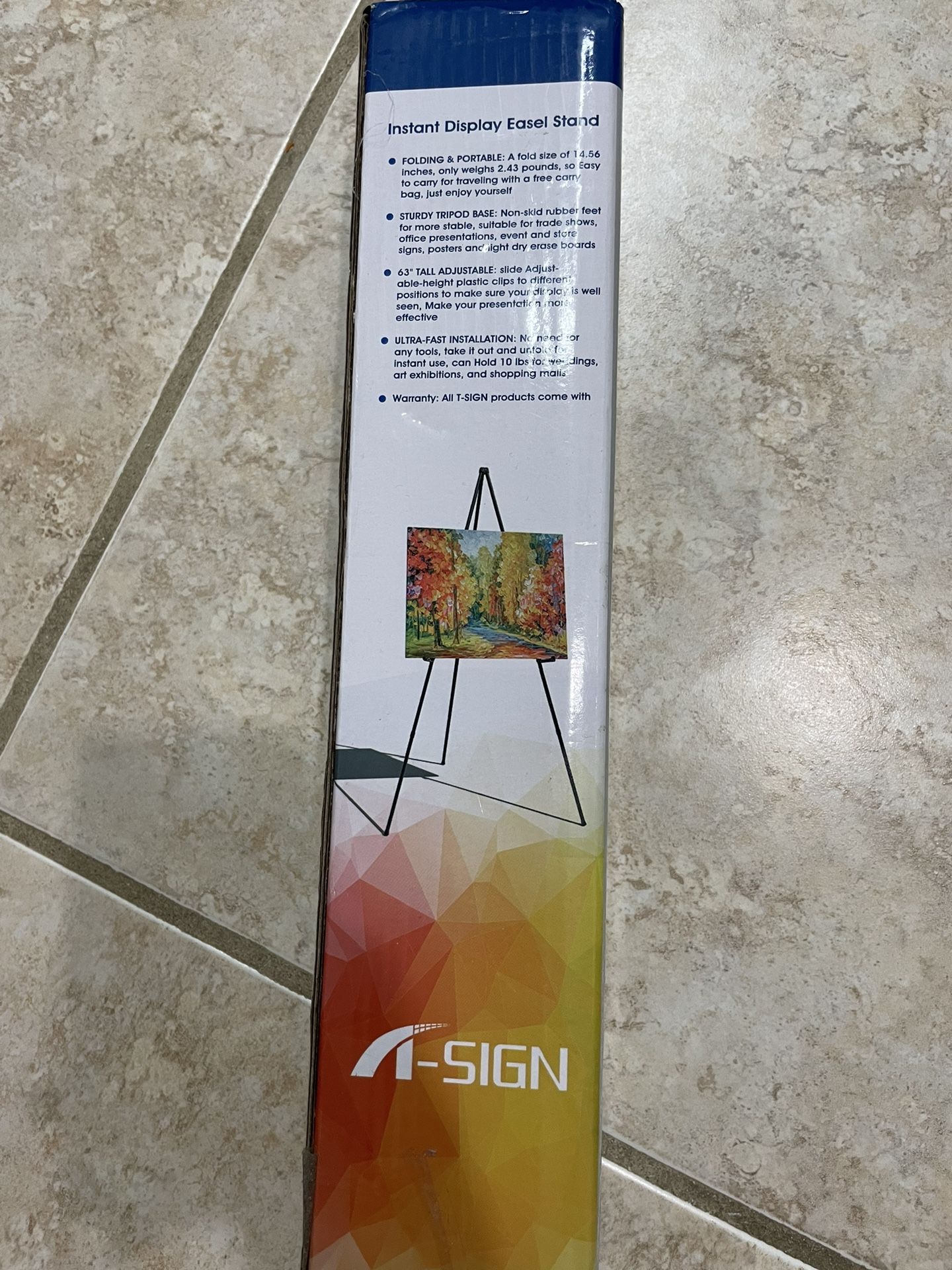 T Sign Easel Stand