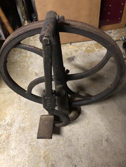 Foot operated flywheel