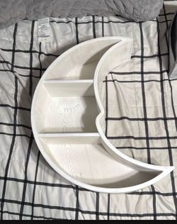 Pottery barn kids moon shaped bookshelf