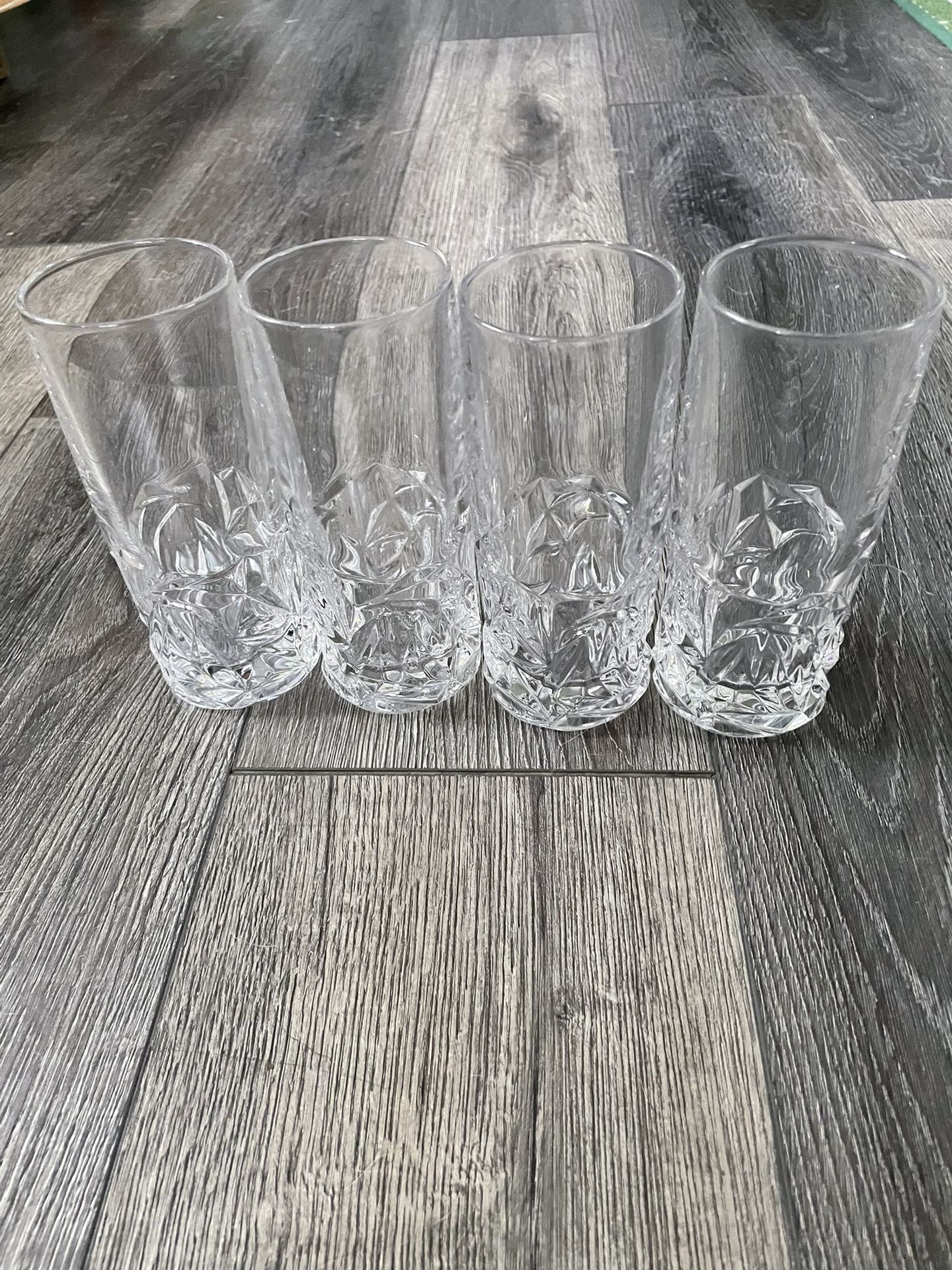 Antique glass 4 dining glasses