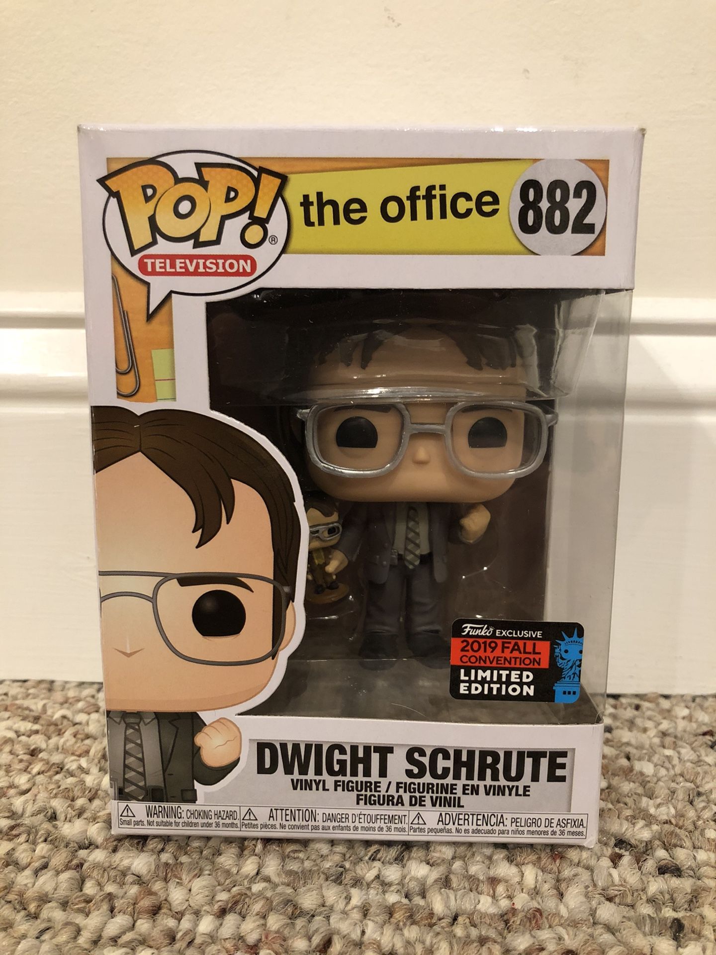 Funko Pop Vinyl - Dwight Schrute Bobblehead - NYCC 2019 Fall Convention Exclusive