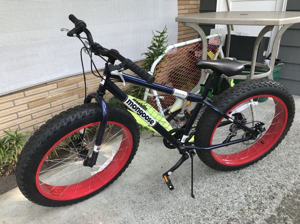 mongoose men's dolomite fat tire mountain bike