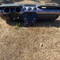 2015-2023 CARBON FIBER FORD MUSTANG COMPLETE DASHBOARD & RADIO OEM