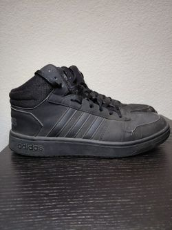 Black Adidas Hoops 2.0, Used, Size 10.5 men