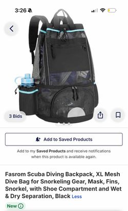 Fasrom XL Mesh Scuba Diving Backpack