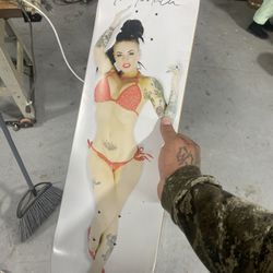Signed Christy Mack Overload Skateboard