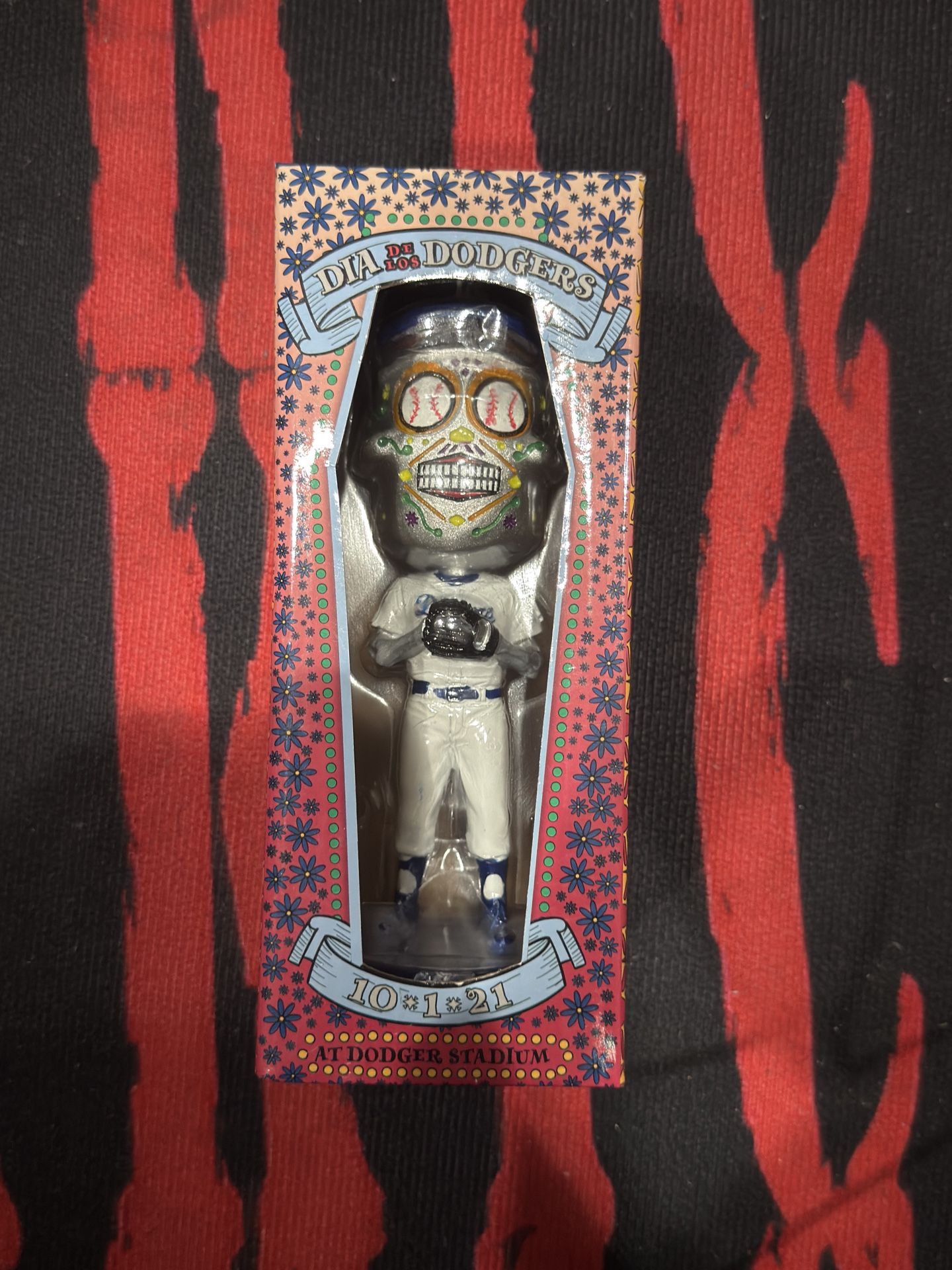 DIA DE LOS MUERTOS BOBBLE HEAD DODGERS 2021